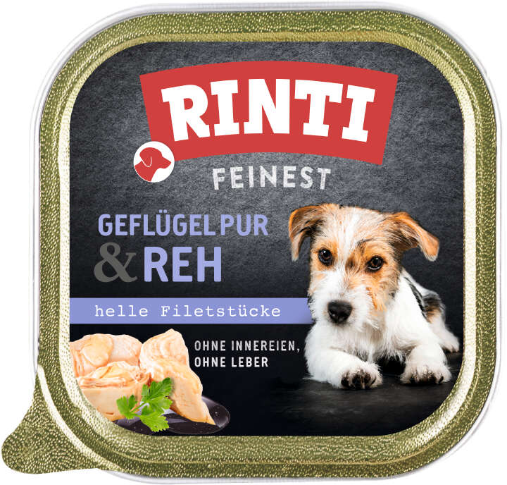 RINTI Hunde-Nassfutter Geflügel Pur